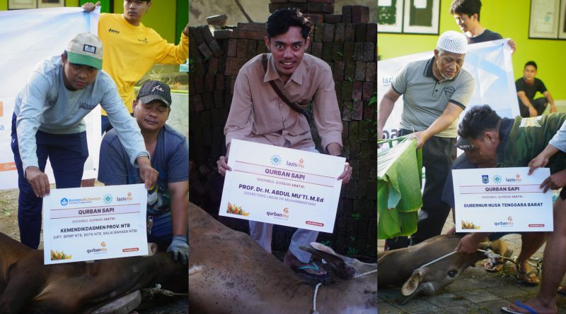 Penyaluran hewan kurban PWM NTB dan Lazismu pada Iduladha 1447 Hijriah di Nusa Tenggara Barat