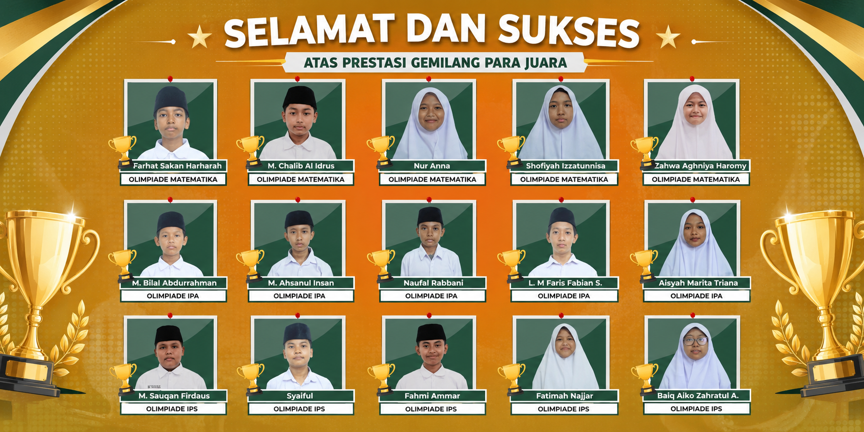 Santri Ikuti OSN, 15 Siswa SMPIT BQN Mataram Bertanding