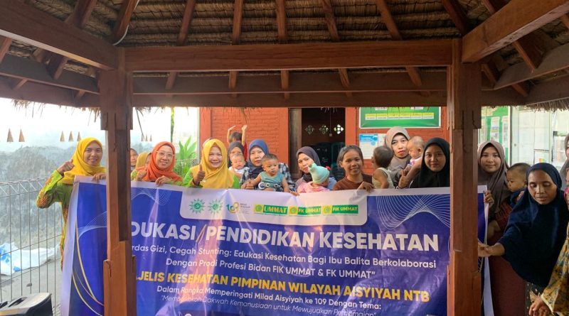 “Cerdas Gizi, Cegah Stunting: Edukasi Kesehatan Bagi Ibu Balita Berkolaborasi Dengan Prodi Profesi Bidan FIK UMMAT & FK UMMAT”